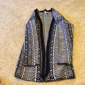 Black and White Print Cardigan